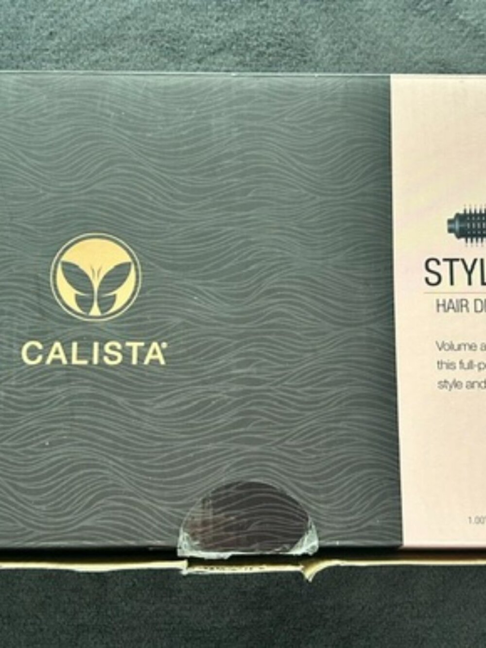 Calista StyleDryer Pro Hair Drying Blowout Brush 1 In Teal New